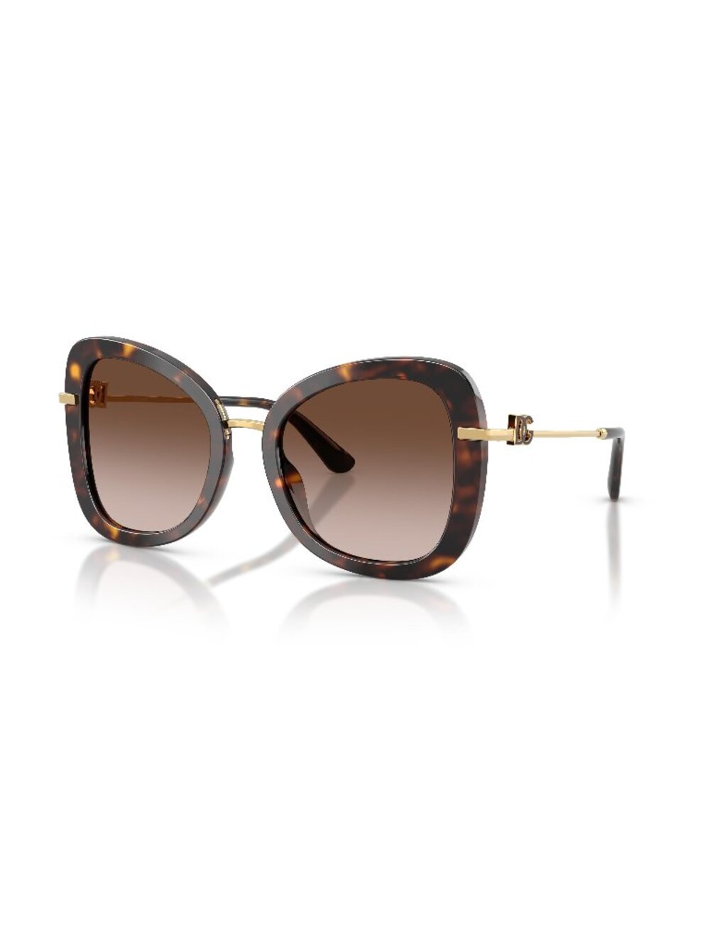 New Dolce&Gabbana Women's Sunglasses Havana Brown Lens Acetate Frame Dolce & 502